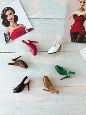 JENNIFER SUE stiletto slingback heel pumps/shoes-Fashion Royalty FR2/Nuface/Curvy Barbie doll