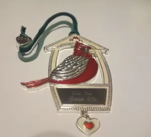 Things Remembered Silver & Red Cardinal Birdhouse Ornament - Picture 1 of 4