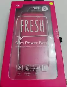 NEW PORTABLE SLIM POWER BANK by KIT SINGLE BOOST 5V 3000mAh RAPID POST - Picture 1 of 5