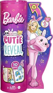 Mattel HHG19 Barbie Cutie Reveal Puppe mit Hasen Plüschkostüm und Überraschungen - Bild 1 von 6