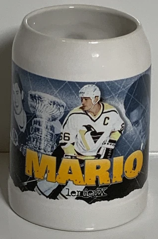 Mario Lemieux Pittsburgh Penguins NHL Ceramic Beer Mug Stein Cover