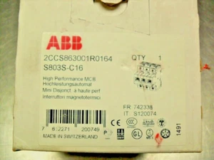 Interruttore automatico ABB S803S-C16 - 2CCS863001R0164 - pennino 3 poli - Foto 1 di 3