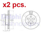 X2 PCS FRONT BRAKE DISC ROTOS X2 PCS SET BG2717 DELPHI I