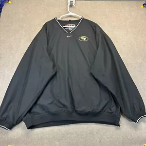 Wake Forest Football Pullover Jacket Men's 3XL Nike Center Swoosh Windbreaker - Picture 1 of 13