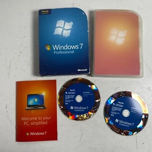 Microsoft Windows 7 Professional 32 & 64 bit Standard Software Operating System - Picture 1 of 9