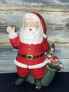 Vintage Ceramic Santa Claus Duncan 1973 Hand Painted Christmas (Read) - Picture 1 of 9