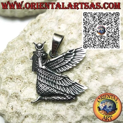 Ciondolo in argento 925  Dea Egizia Iside – Amuleto di Protezione e Rinascita - Immagine 1 di 4