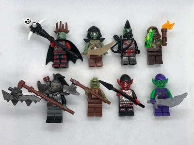 8 X LEGO Castillo Troll Monstruo Duende Minifiguras Figuras Fantasía Bad Guys L319 Foto 1 de 4