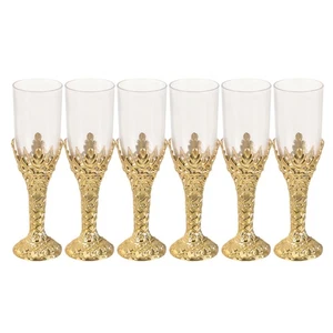 6 Pcs Wine Glass Decorations Decorative Tea Cups Halloween Goblets - Picture 1 of 12