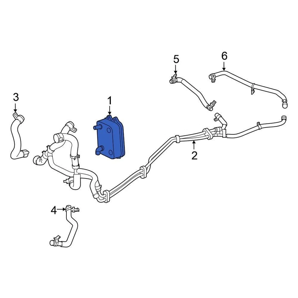 For Chrysler Pacifica 2020-2024 Chrysler Automatic Transmission Oil Cooler - Image 1 of 1