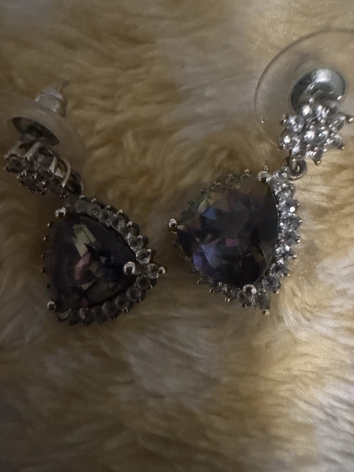 ametrine纯银耳环 — 第 1/2 张图片