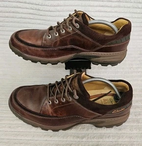 Clarks Active Air Brown Leather Mens Shoes Size UK 9.5 Rare Air Design - Bild 1 von 24