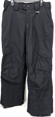 Sims Black Mesh Lined Pockets Snap Winter Ski Snowboarding Pants Men's M - Image 1 of 4