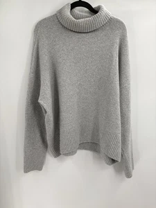 And Other Stories Turtle Neck Pullover Acrylic Grey Winter Sweater Size Large - Picture 1 of 21
