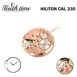 Movimiento Reloj Hilton Cal 330 Hecho en Suiza -Manual -Relojeros -2 Manecillas -NOS. - Imagen 1 de 2