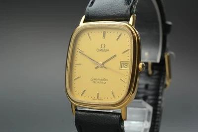 [Near MINT] Vintage Omega Seamaster Cal.1430 28mm Quartz Gold Dial Men's Watch - Image 1 of 4