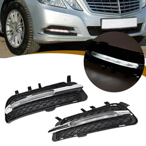 Für Benz E-Klasse W212 E200 E260 2009-13 Paar LED Tagfahrlicht Nebelscheinwerfer - Bild 1 von 11