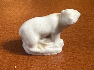 Polar Bear White English Wade Figurine Miniature Porcelain Solid Vintage - Picture 1 of 5