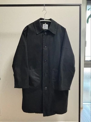 Yarmo Stainless Steel Collar Coat Black UK 42 Used - Image 1 of 4