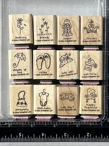 Stampin' Up! Estampillas montadas en goma de A Little Love temas mixtos fabricación de tarjetas - Imagen 1 de 6