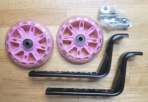 Training Wheels Flashing 4" LED Flash Pink Rear ABED  Portable - Picture 1 of 6