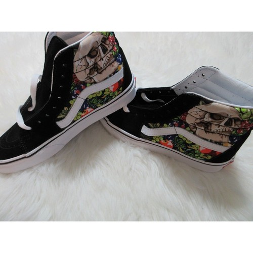 VANS Fruit Skull Sk8 Hi Sneakers Nero Bianco Uomo 4 5 Donna Taglia 6 Scarpe