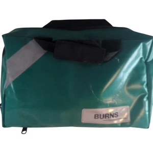 USED Rescue and Medical BURNS  Bag Paramedic Kit Green Medical Emergency - Picture 1 of 14