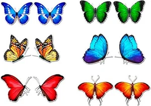 12 Pieces Butterfly Screen Door Magnets Decorative, Flexible Double - Picture 1 of 5