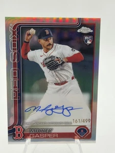 MICKEY GASPER RC 2025 TOPPS CHROME AUTOGRAPH /499 REFRACTOR ROOKIE AUTO - Bild 1 von 4