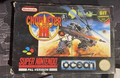 Choplifter III 3 SNES SuperNES  Super Nintendo 16 Bit, PAL, boxato - Immagine 1 di 2