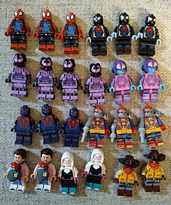 24 LEGO 71050 Spiderman Across The Spiderverse Minifigures With All Accessories - Image 1 of 4