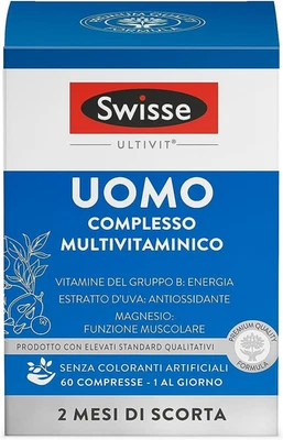 Ultivit - Multivitaminico Uomo Con Vitamina C D E Zinco per Supporto Sistema Imm - Immagine 1 di 4