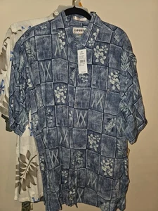 6 LOT NEW Mens MEDIUM Floral Hawaiian SHIRT shirts All NEW Izod Caribbean Joe - Picture 1 of 20