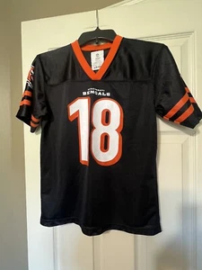 Cincinnati Bengals Jersey Boys Large Black Football Team Shirt AJ Green WR Kids - Picture 1 of 4