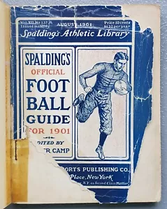 GUÍA OFICIAL DE FÚTBOL UNIVERSITARIO DE SPALDING REGLAS 1901 178 PG WALTER CAMPAMENTO - Imagen 1 de 8