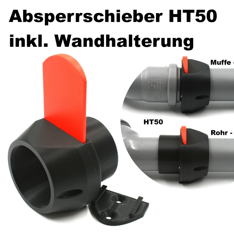 BlastGate DN50 Absperrschieber Sperrschieber Absauganlage HT50 Luftschieber - Bild 1 von 4