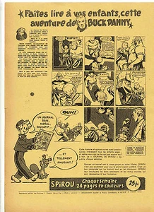 Spirou présente Buck Danny flyer publicitaire 1951 Comme neuf - Imagen 1 de 1