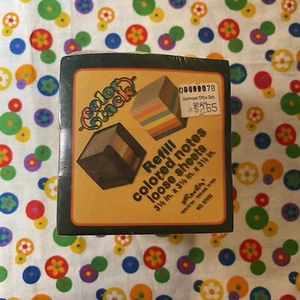 Post-it Notes Cube, 400 Total Notes, 3" x 3", Bright Colors 1 Pack Vintage - Picture 1 of 3