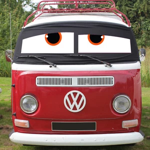 Window Screen Cover Black Out Blind VW T2 Bay Wrap Campervan Eyes - Picture 1 of 8