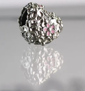 Charm Pandora mamma margherita cuore argento sterling 925 791155C01 Love F2-Mum - Foto 1 di 10