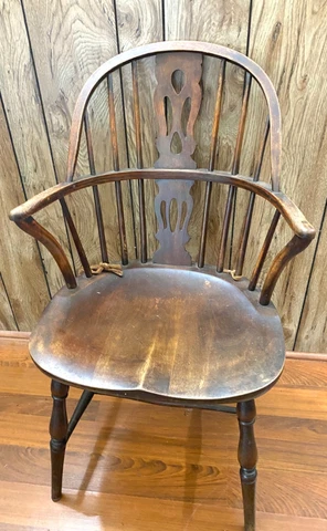 Antique Old Windsor Wooden Chair Cover