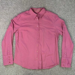 Robert Graham Shirt Large L Pink 100% Cotton Button Up Long Sleeve Top Womens - Picture 1 of 14