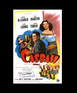 CASBAH 1948 SUPER 8 S/W SOUND 2 X 600FT CINE 8MM FILM FEATURE PETER LORRE - Bild 1 von 18