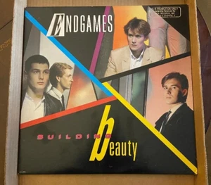 ENDGAMES Building Beauty GOLD STAMP Promo LP VINYL RECORD 1984 MCA Records - Foto 1 di 2
