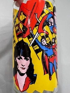 Collectible Vintage 1978 Pepsi Superman The Movie Superman Saves the Day Glass - Picture 1 of 9
