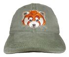 Red Panda Embroidered Cotton Cap NEW