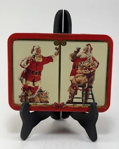 1994 Coca Cola Nostalgia Playing Cards 2 Decks Vintage Tin Retro Santa Christmas - Picture 1 of 5