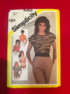 Simplicity 6365, Cut-Complete, Size 10, Misses' Tops. - Picture 1 of 2