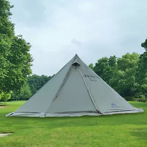 Camping Hot Tent 6~8 Persons Lightweigh Stove Jack Standing Room Teepee Tent - Picture 1 of 13