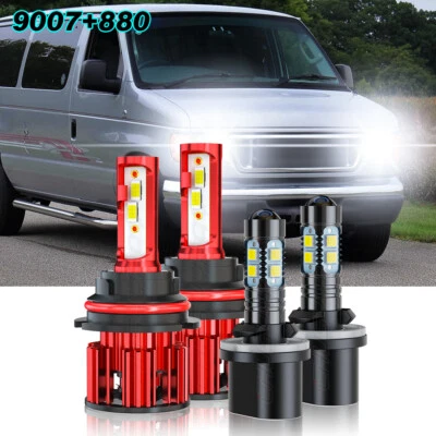 Faros LED + faros antiniebla para Ford E-350 Super Duty 1999 2000-2007 Foto 1 de 4